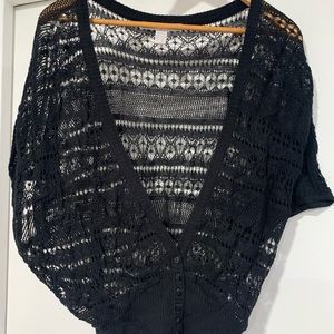 Cropped Lacey Sweater